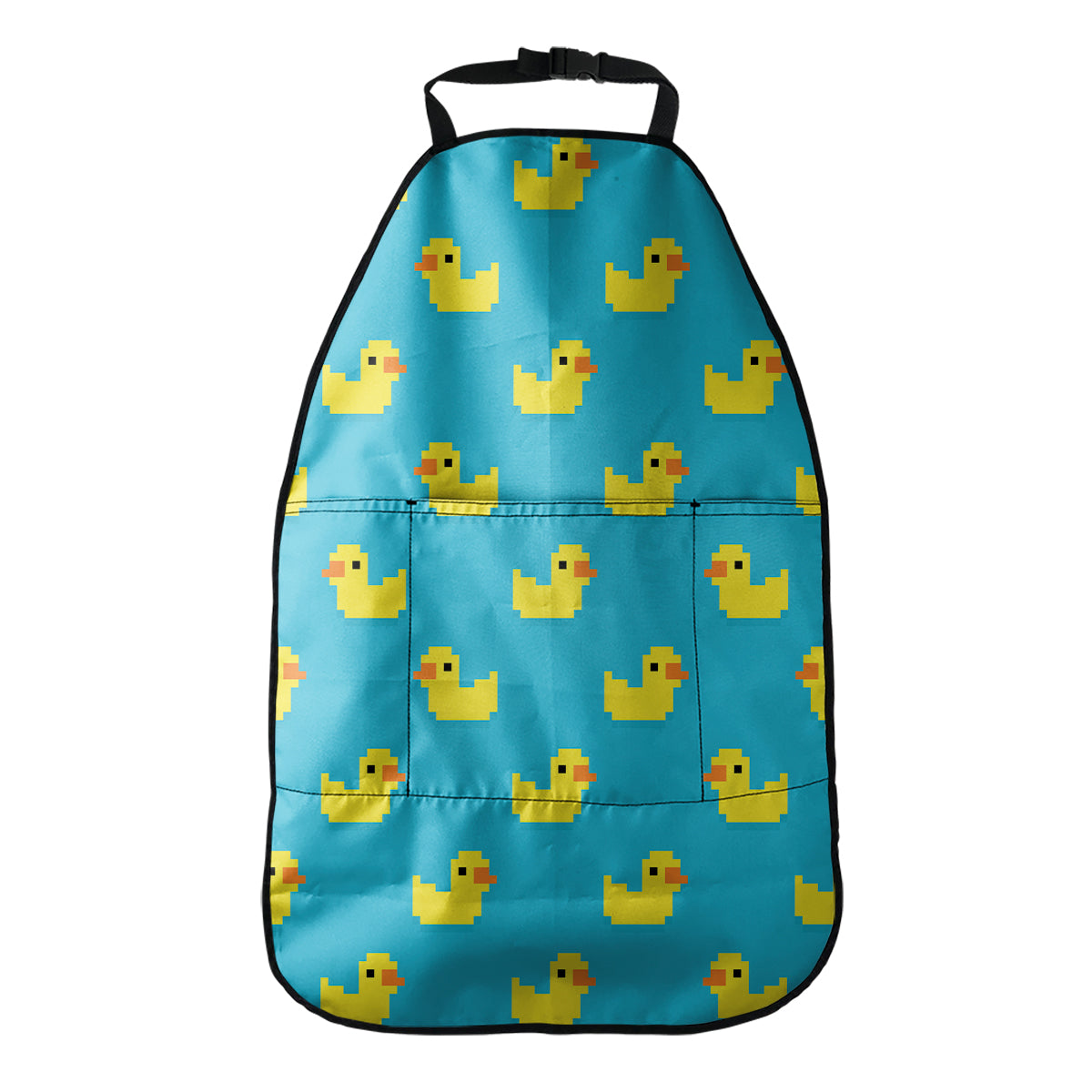 8-Bit Rubber Duck Pattern Print Car Seat Organizers