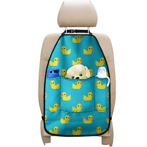 8-Bit Rubber Duck Pattern Print Car Seat Organizers