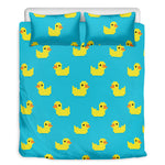 8-Bit Rubber Duck Pattern Print Duvet Cover Bedding Set