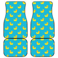 8-Bit Rubber Duck Pattern Print Front and Back Car Floor Mats