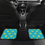 8-Bit Rubber Duck Pattern Print Front and Back Car Floor Mats