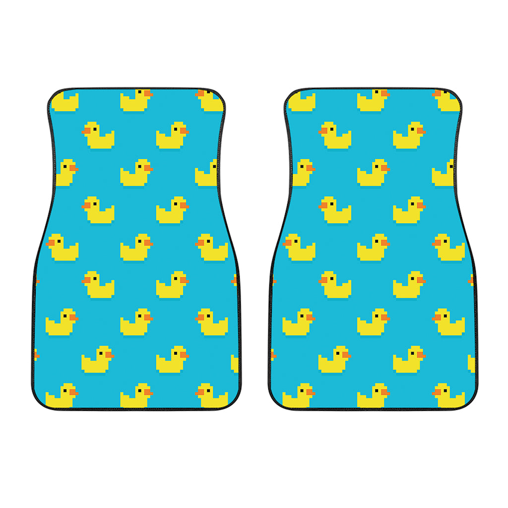 8-Bit Rubber Duck Pattern Print Front Car Floor Mats