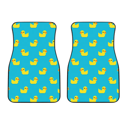 8-Bit Rubber Duck Pattern Print Front Car Floor Mats