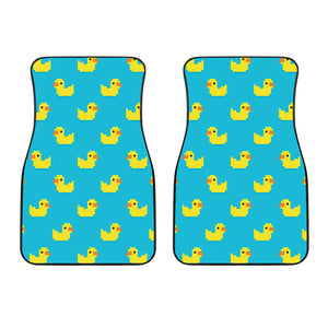 8-Bit Rubber Duck Pattern Print Front Car Floor Mats