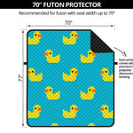 8-Bit Rubber Duck Pattern Print Futon Protector