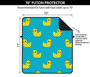 8-Bit Rubber Duck Pattern Print Futon Protector