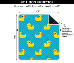 8-Bit Rubber Duck Pattern Print Futon Protector