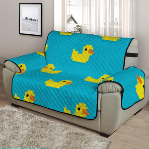 8-Bit Rubber Duck Pattern Print Half Sofa Protector