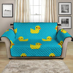 8-Bit Rubber Duck Pattern Print Loveseat Protector