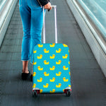 8-Bit Rubber Duck Pattern Print Luggage Cover