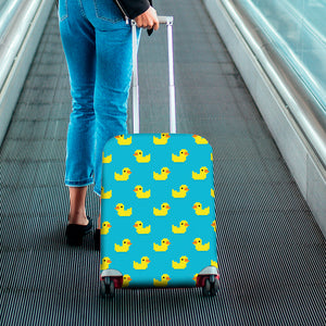 8-Bit Rubber Duck Pattern Print Luggage Cover