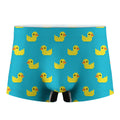 8-Bit Rubber Duck Pattern Print Men's Boxer Briefs