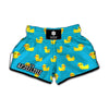 8-Bit Rubber Duck Pattern Print Muay Thai Boxing Shorts