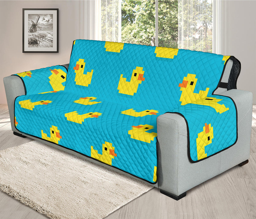 8-Bit Rubber Duck Pattern Print Oversized Sofa Protector