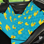 8-Bit Rubber Duck Pattern Print Pet Car Back Seat Cover