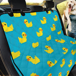 8-Bit Rubber Duck Pattern Print Pet Car Back Seat Cover