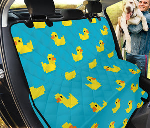 8-Bit Rubber Duck Pattern Print Pet Car Back Seat Cover