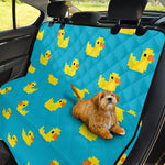 8-Bit Rubber Duck Pattern Print Pet Car Back Seat Cover