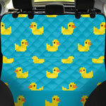 8-Bit Rubber Duck Pattern Print Pet Car Back Seat Cover