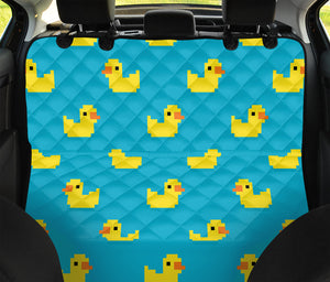 8-Bit Rubber Duck Pattern Print Pet Car Back Seat Cover