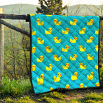 8-Bit Rubber Duck Pattern Print Quilt