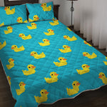 8-Bit Rubber Duck Pattern Print Quilt Bed Set