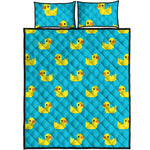 8-Bit Rubber Duck Pattern Print Quilt Bed Set