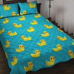 8-Bit Rubber Duck Pattern Print Quilt Bed Set