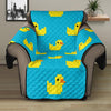 8-Bit Rubber Duck Pattern Print Recliner Protector