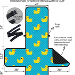 8-Bit Rubber Duck Pattern Print Recliner Protector