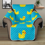 8-Bit Rubber Duck Pattern Print Recliner Protector