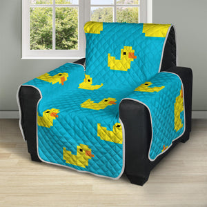 8-Bit Rubber Duck Pattern Print Recliner Protector