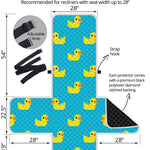 8-Bit Rubber Duck Pattern Print Recliner Protector