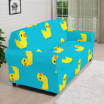 8-Bit Rubber Duck Pattern Print Sofa Cover