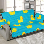 8-Bit Rubber Duck Pattern Print Sofa Protector