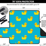 8-Bit Rubber Duck Pattern Print Sofa Protector