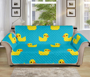 8-Bit Rubber Duck Pattern Print Sofa Protector