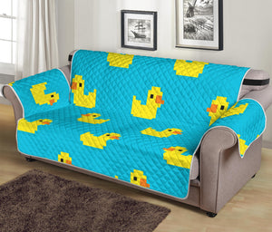 8-Bit Rubber Duck Pattern Print Sofa Protector