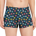 8-Bit Video Game Monsters Pattern Print Men's Boxer Briefs
