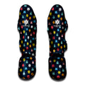 8-Bit Video Game Monsters Pattern Print Muay Thai Shin Guards