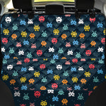 8-Bit Video Game Monsters Pattern Print Pet Car Back Seat Cover
