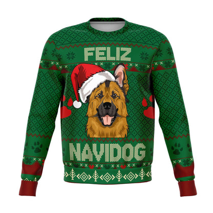 German Shepherd Feliz Navidog Ugly Christmas Sweater
