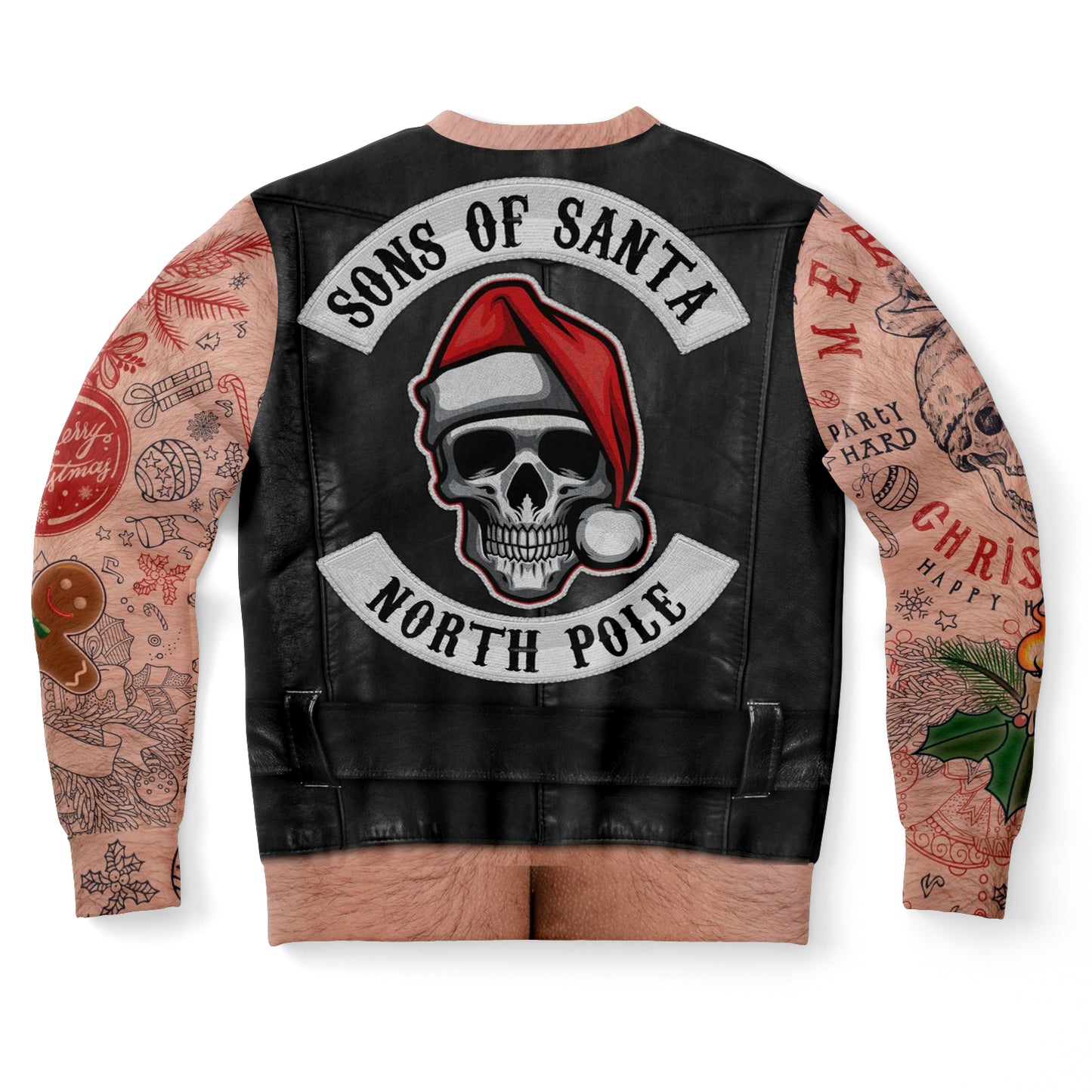 Sleeveless Sons Of Santa North Pole Ugly Christmas Sweater