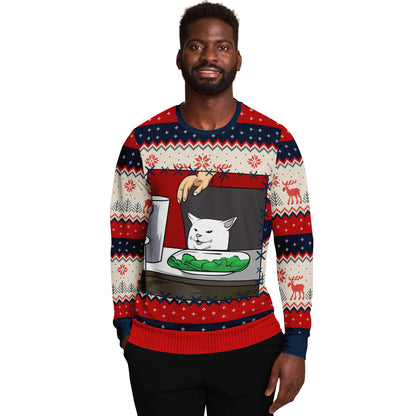 Woman Yells At Cat Part 2 Ugly Christmas Sweater