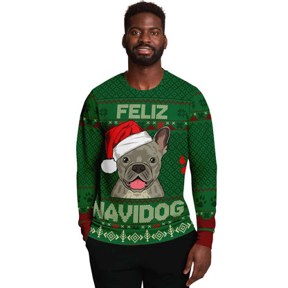 French Bulldog Feliz Navidog Ugly Christmas Sweater