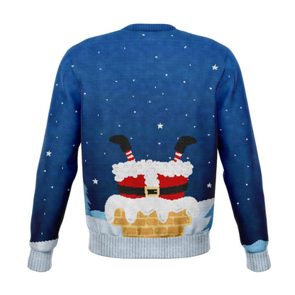 This Santa Loves To Go Down Christmas Crewneck Sweatshirt