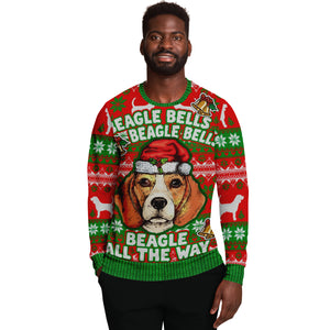 Beagle Bells Beagle All The Way Ugly Christmas Sweater