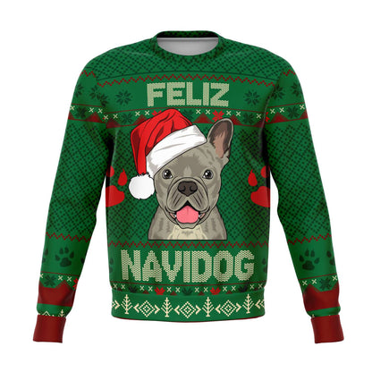 French Bulldog Feliz Navidog Ugly Christmas Sweater