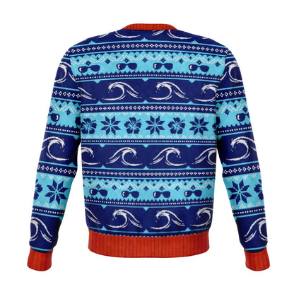 Jingle Bells Surfing Swells Christmas Crewneck Sweatshirt