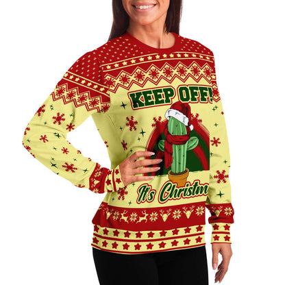 Keep Off It's Christmas Ugly Christmas Sweater